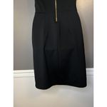 Michael Kors Michael Dress Womens XS Black Stud Neck Cap Sleeve Zip Back Sheath Photo 8