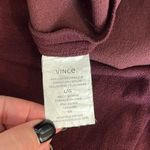 Vince  minimalist bodycon fitted dress, long slv maroon burgundy, stretchy, L Photo 11