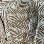 Colleen Lopez Reversible Beige Tan Denim Palm leaf Jacket with Snaps Size XS New Photo 13