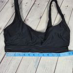 Aerie  Black Scoop Neck Bralette Swim Top Bra Size L Photo 8