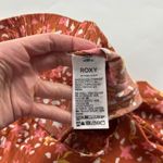 Roxy  Rust Floral Lightweight Challis Wide Leg Pant XL Photo 4