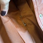 VINTAGE Brown Faux Leather Belted Shirt Jacket Size SMALL MEDIUM Pearl Snap 70s Photo 15