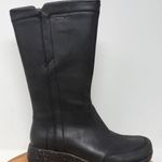 Teva Waterproof Leather Tall Boots Black Women Size 8 M US 39 EU Photo 0