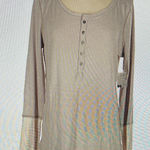 Free People   Long Sleeve Henley Top Large Photo 0