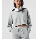 Alo Yoga Muse Hoodie Athletic Heather Grey S Photo 3