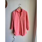 Frank & Eileen Mary Classic Shirt Dress Famous Denim in Sunset Pink Small Photo 3