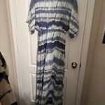 Surf Gypsy  Blue and White Tie-Dye Skirt Photo 2