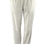 Lululemon Soft Jersey Classic Fit Women White Athletic Jogger Sweat Pants Size 6 Photo 0