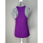 Free People  Ribbed Flowy High Neck Racerback Tunic Tank Top Shirt Purple XS Photo 3