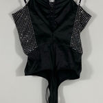 For Love & Lemons Mirage Rhinestone Lace-Up Bodysuit- S Photo 0