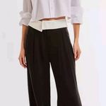 Noli The  Shop Women's Dress Pants Foldover Trousers Black Elegant Size 4 Photo 0