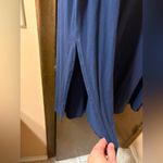 Lake Pima Cotton Navy Blue Long Sleeve Dress Size M Photo 2