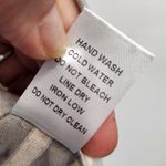 Andthewhy NWT Tunic Top Large Gray Cream Stripes Pleated Lace Details Size Small Photo 8