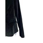Tahari Size 8 Black Velvet Fitted Long Sleeve One Button Blazer Photo 2