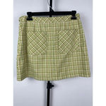 Urban Outfitters Tori Green Plaid Mini Wrap Skirt With Pockets Size M Photo 5