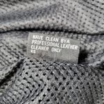 Womens Leather Motorcycle Jacket 3XL Black Vented Gusset Zip Up Biker Riding Size undefined Photo 8