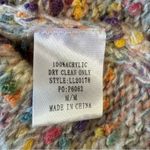 Multicolor Confetti Knit Oversized Balloon Sleeve Sweater Size Medium Mainstrip Photo 7