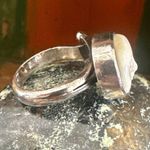 Sajen Sterling Silver Carved Moon Goddess Face Ring Photo 6