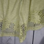 American Eagle  Outfitters Lemon Yellow Racerback Babydoll Crochet Hem Top Photo 3