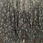 Free People Floral Printed Lolita Long Sleeve Top Black Combo Smocked Size XS Photo 7