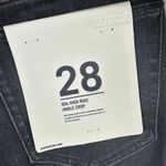 RE/DONE  90s High Rise Ankle Crop Size 28 Onyx Fade Button Fly Stretch Photo 3