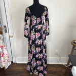 Torrid  Black Maxi Dress Flutter Floral Easter Size 1 Photo 2