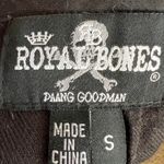 Royal Bones  Black Chain Pleated Mini Skirt Punk Goth Y2K Emo Grunge Alt Small Photo 4