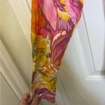 Georg Roth LA Bright Floral Print Shirt XS Resortwear Boho Artsy Statement Top Pink Photo 2