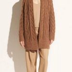 Vince ππ Braided Cable Cardigan Alpaca Wool Blend ~ Cream NWT Photo 8