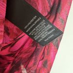 EXPRESS feather Blouse top MEDIUM magenta pink 3/4 Sleeve Criss Cross back Photo 4