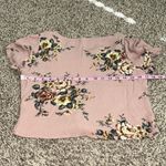 Xhilaration medium floral cropped top Photo 3