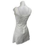 Princess Polly Women's White Sleeveless Lace Scalloped Tank Mini A Line Dress 4 Photo 1