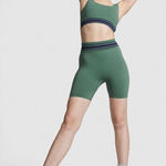 PINK - Victoria's Secret ✨PINK FLIP IT SEAMLESS FOLDOVER BIKE FRESH FOREST SZ MEDIUM SHORTS✨ Photo 0