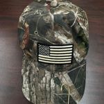 Camouflage American Flag Hat with Adjustable Back Multiple Photo 0