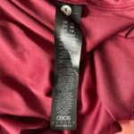 ASOS Red and Orange Tie-Dye Long Sleeve Chiffon Mini Dress Photo 7