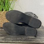 G by Guess  Black Zip Up Block Heel Moto Equestrian Strappy Buckle Boots 9 Photo 5