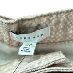 Topshop Women's Size 4 Beige Animal Print Belted Mini Skirt Photo 3