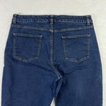 Talbots Jeans Simply Flattering Blue Denim 5-Pocket Straight Leg Size 14 Western Photo 3