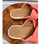 Caslon Coral Frayed Edges Paxton Cross Strap Slides Womens Sandals Size 7 Photo 5