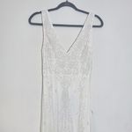 Lulus White Mermaid Beaded Wedding Dress NWT Size Small Sequined Wedding Gown Photo 4