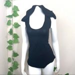 Zhen Nymph Black Corset Top Oversized Hood Size XS Photo 5