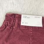 American Eagle Hi Rise A-LIne Corduroy Mini Skirt Mauve Pink Fall Size 8 New Photo 8