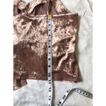 Tresics Crushed Velvet Mauvy Crop Top L Photo 4