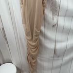 Almost Famous Women’s Medium Tan Chain Maxi Dress Scrunched Photo 4