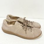 Birkenstock Albany Tan Leather Lace Up Low Top Sneaker Unisex Womens 11 Mens 9 Photo 2