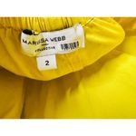 MARISSA WEBB Yellow Poplin Hourglass Side Cutouts Tie Back Midi Dress Size 2 Photo 8