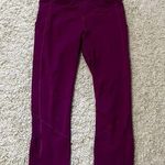 Lululemon magenta 21" inspire leggings size 8 Photo 0