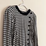 Vintage Plaza South Black & White Gingham Check Dress Size 16 Cottagecore Modest Photo 1