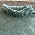 Cynthia Rowley  Oversized cocoon turtleneck pullover sweater teal blue XS , NWT Photo 7