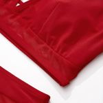 Suuksess Cherry Red High Waist Halter Neck Mesh Bikini Swimsuit XL NWT Photo 9